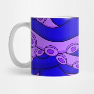 Purple Octopus Tentacle Patterns Mug